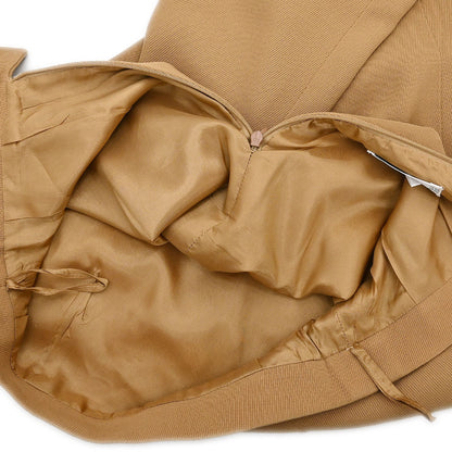 Celine Setup Suit Jacket Skirt Brown #36