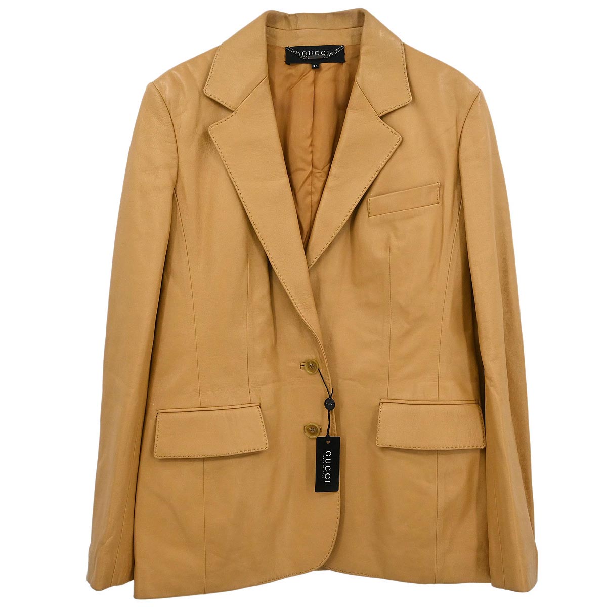 Gucci Single Breasted Jacket Brown #44