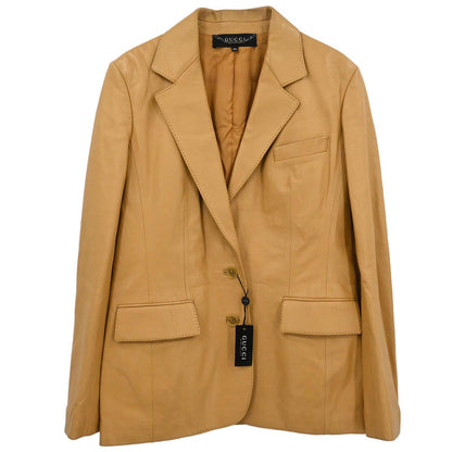 Gucci Single Breasted Jacket Brown #44