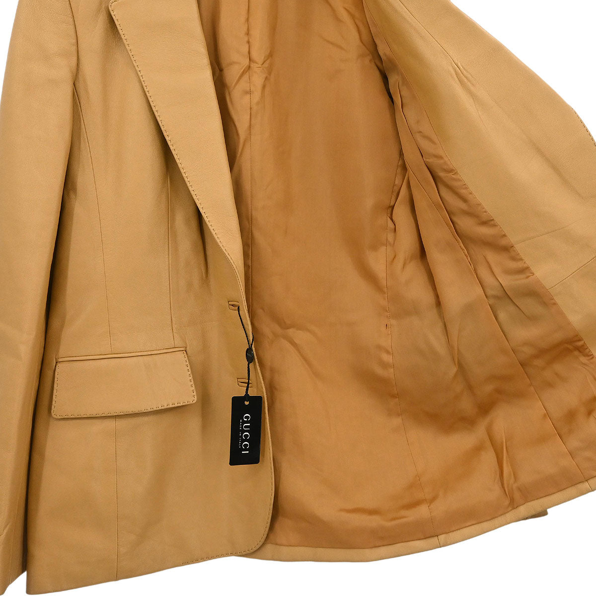 Gucci Single Breasted Jacket Brown #44