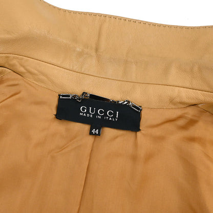 Gucci Single Breasted Jacket Brown #44