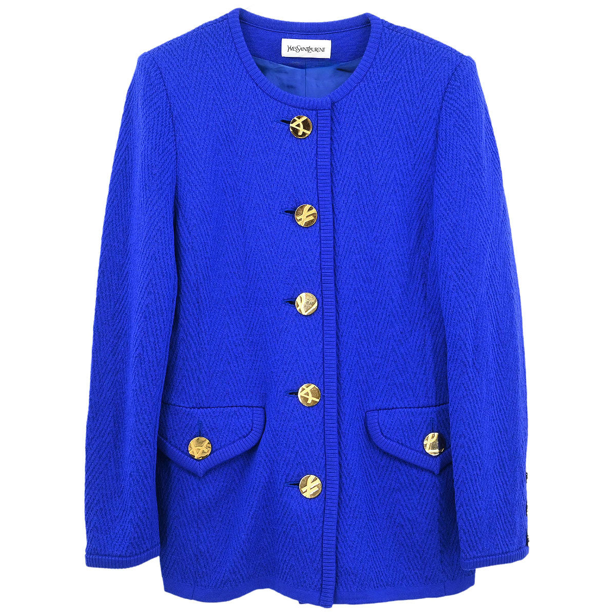 Yves Saint Laurent Colorless Jacket Blue #M