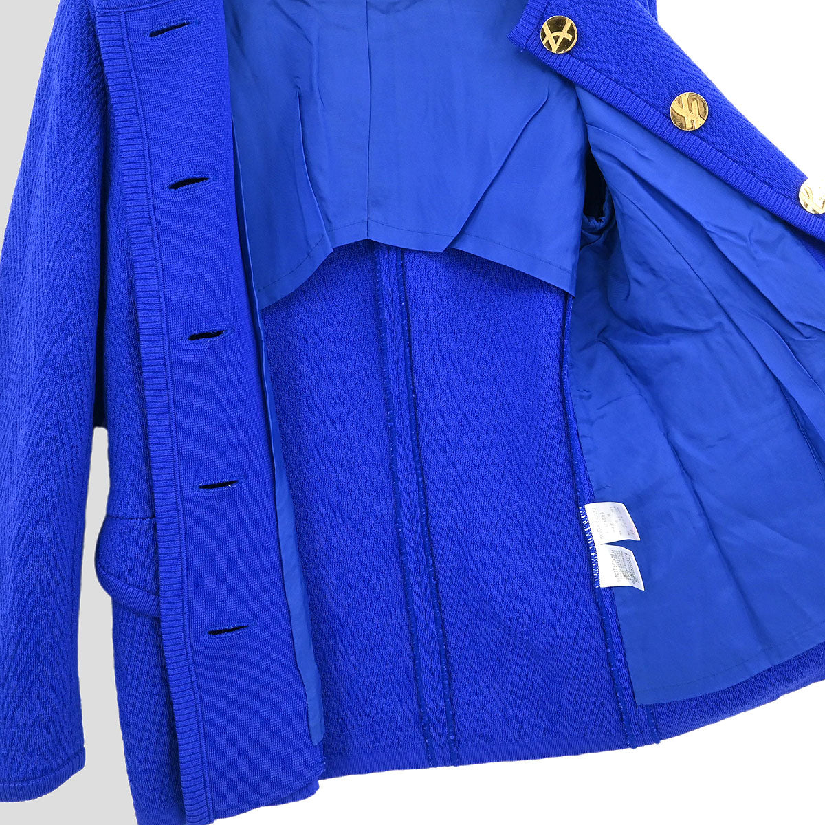 Yves Saint Laurent Colorless Jacket Blue #M