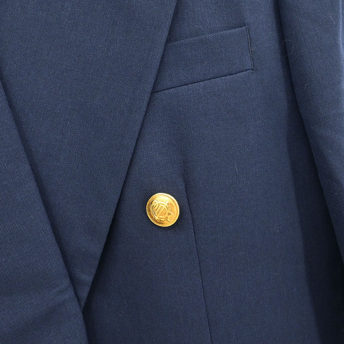 Christian Dior Double Breasted Jacket Navy #40S