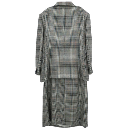 Burberrys Setup Suit Jacket Skirt Green #42–44 #44–46