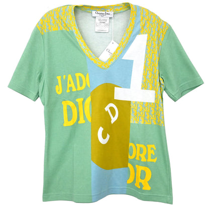Christian Dior Short Sleeve T-shirt Top Light Green #38