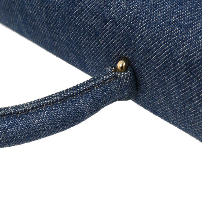 Chanel 1997-1999 Blue Denim Top Handle Handbag