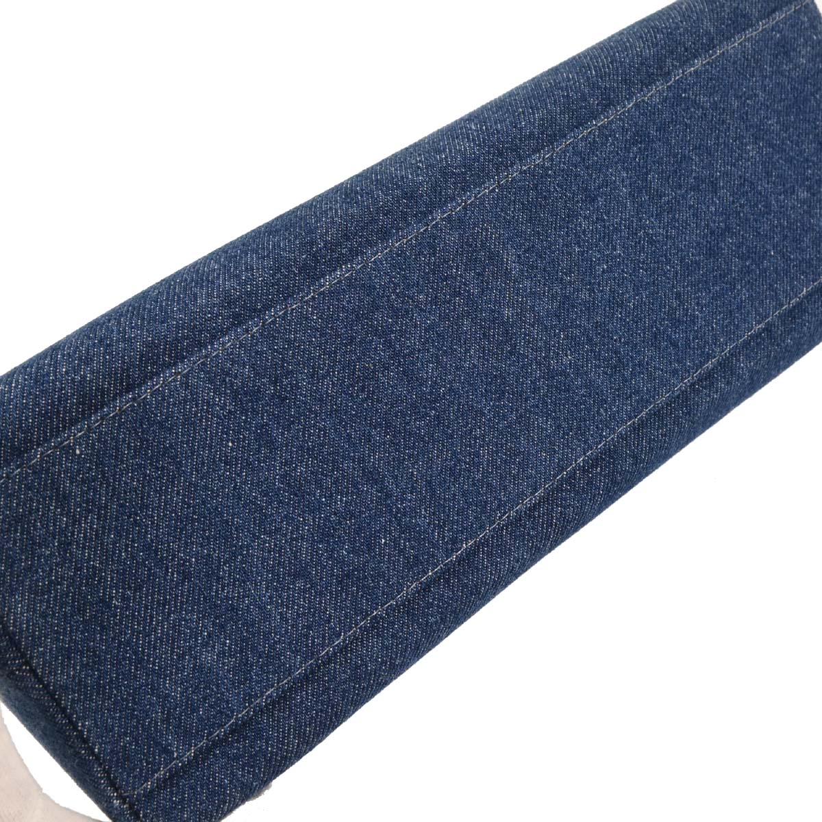 Chanel 1997-1999 Blue Denim Top Handle Handbag