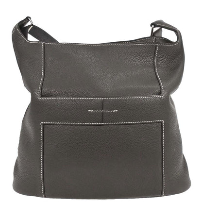 Hermes Graphite Taurillon Clemence Goodnews PM Shoulder Bag