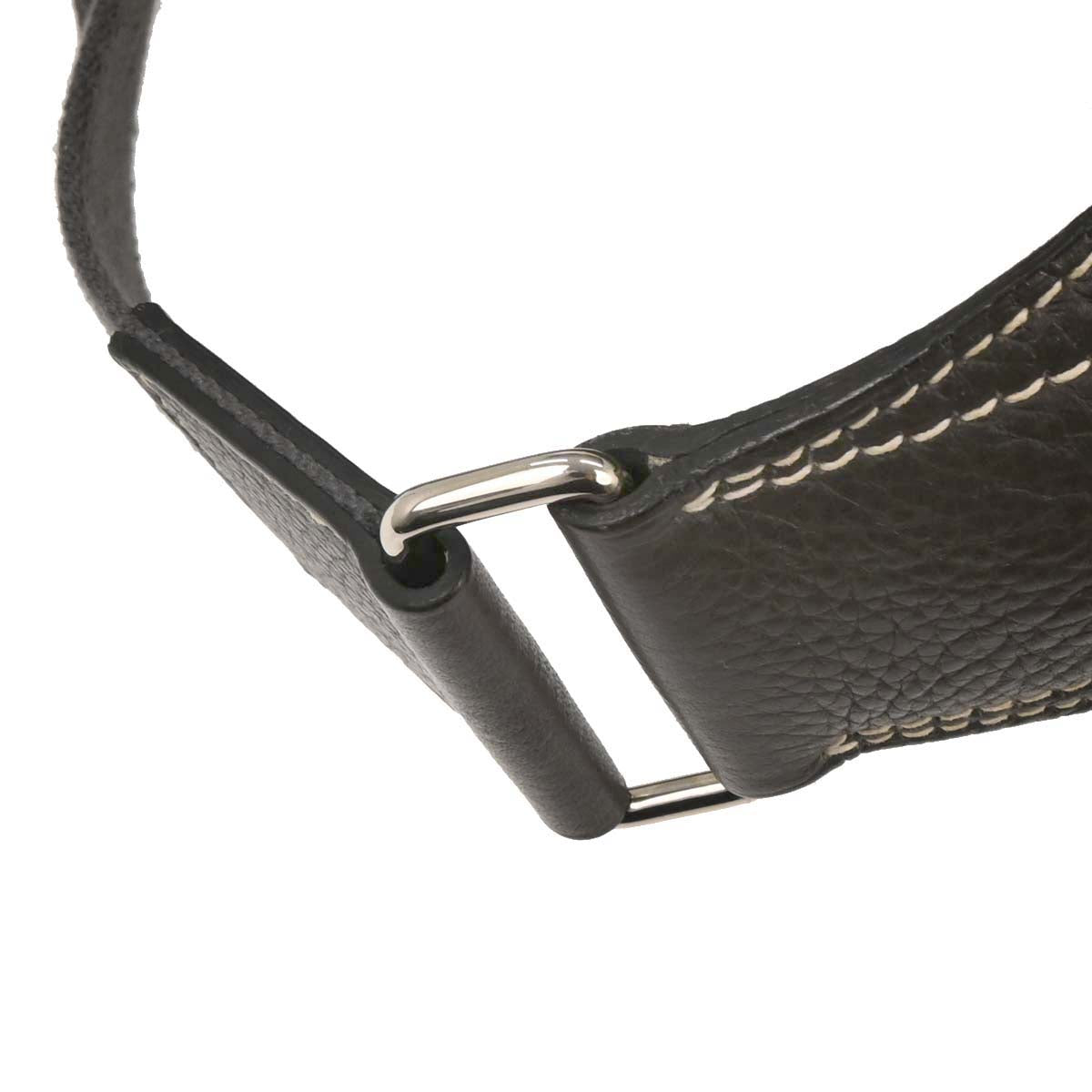 Hermes Graphite Taurillon Clemence Goodnews PM Shoulder Bag