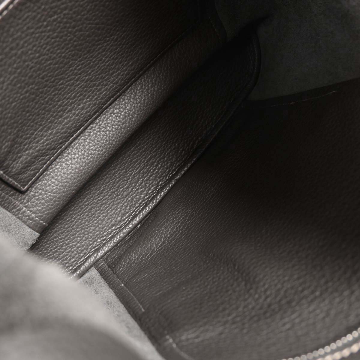 Hermes Graphite Taurillon Clemence Goodnews PM Shoulder Bag