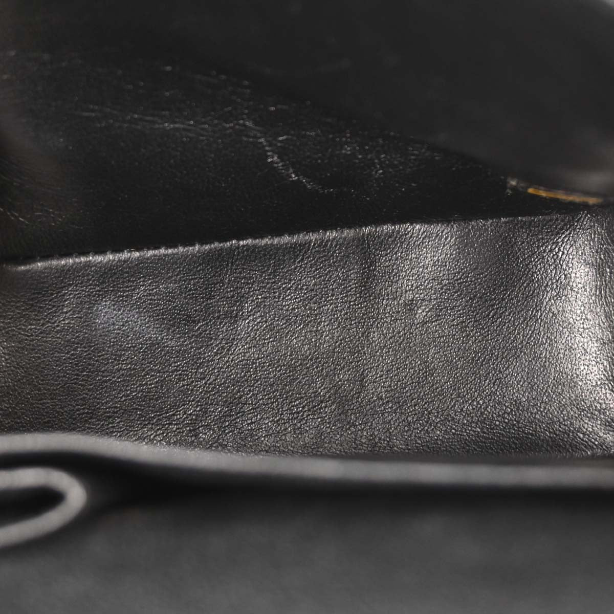 Chanel 2006-2008 Black Caviar Medium Classic Double Flap Shoulder Bag