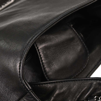 Chanel 2005-2006 Black Lambskin Luxury Chain Around Hobo Bag