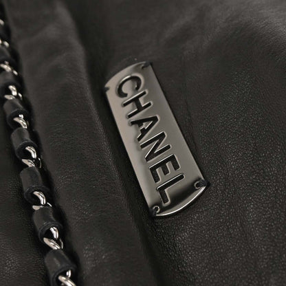 Chanel 2005-2006 Black Lambskin Luxury Chain Around Hobo Bag