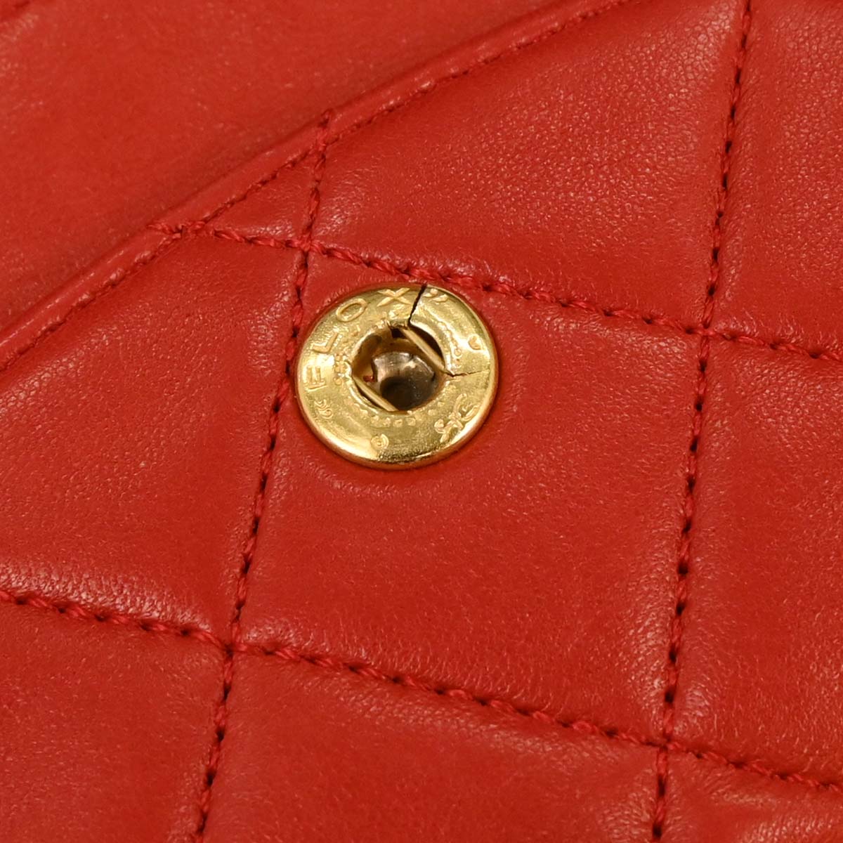 Chanel 1991-1994 Red Lambskin Medium Classic Double Flap Shoulder Bag