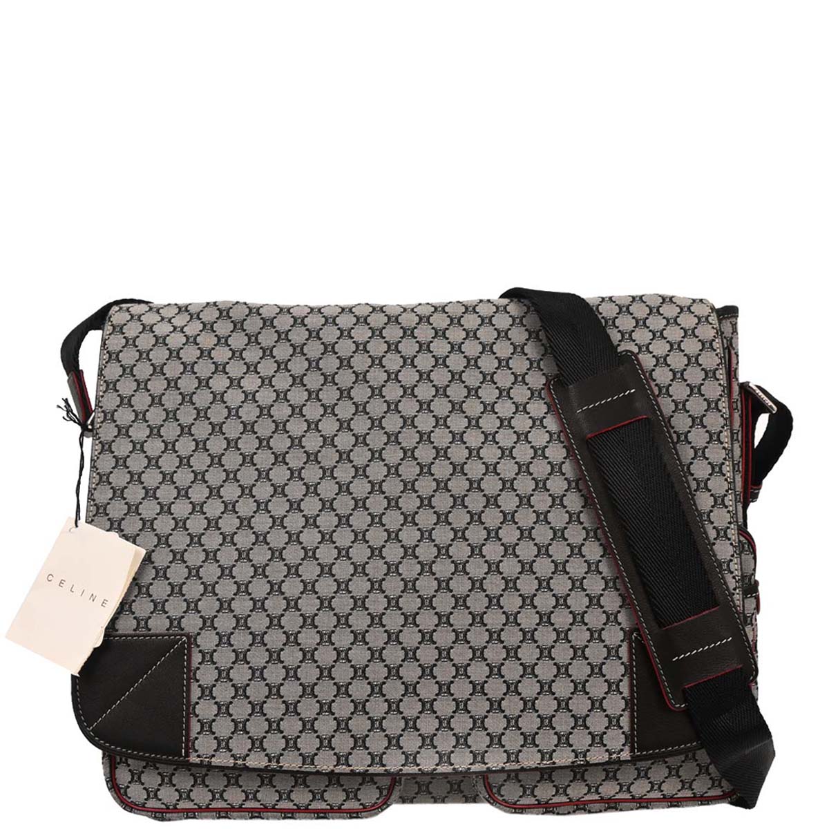 Celine * Gray Macadam Messenger Bag