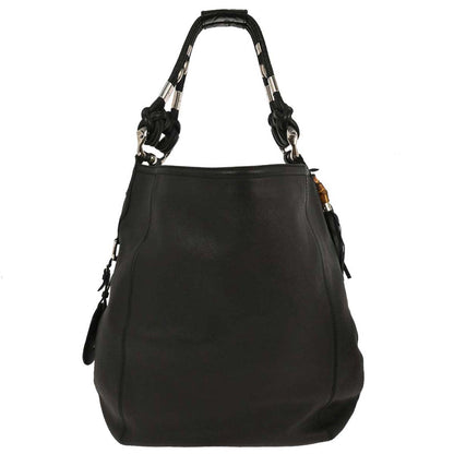 Gucci Black Techno Horsebit XL Hobo Bag