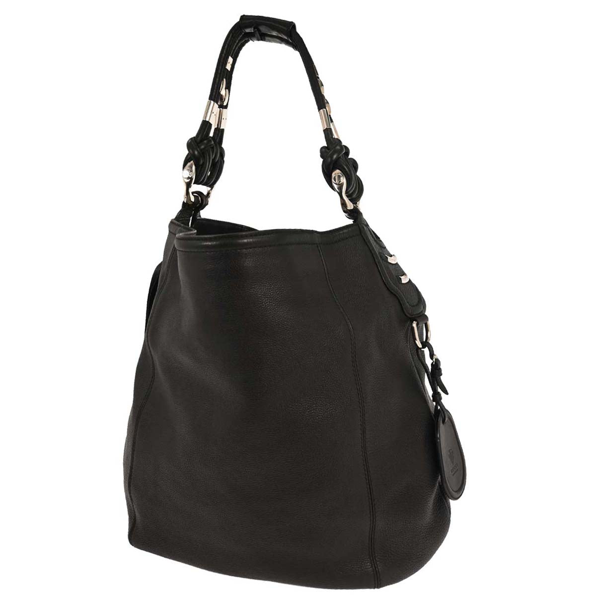 Gucci Black Techno Horsebit XL Hobo Bag