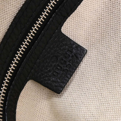 Gucci Black Techno Horsebit XL Hobo Bag