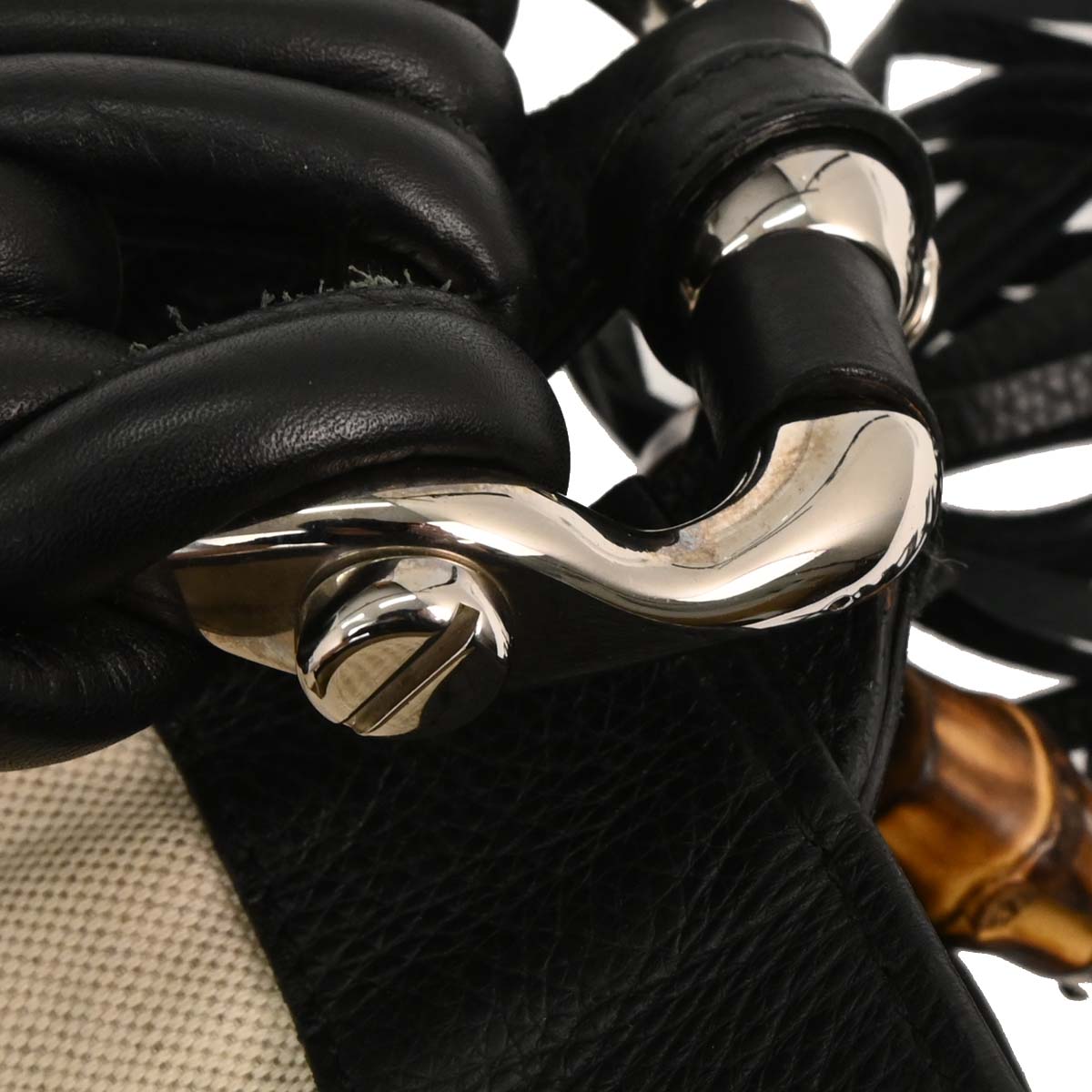 Gucci Black Techno Horsebit XL Hobo Bag