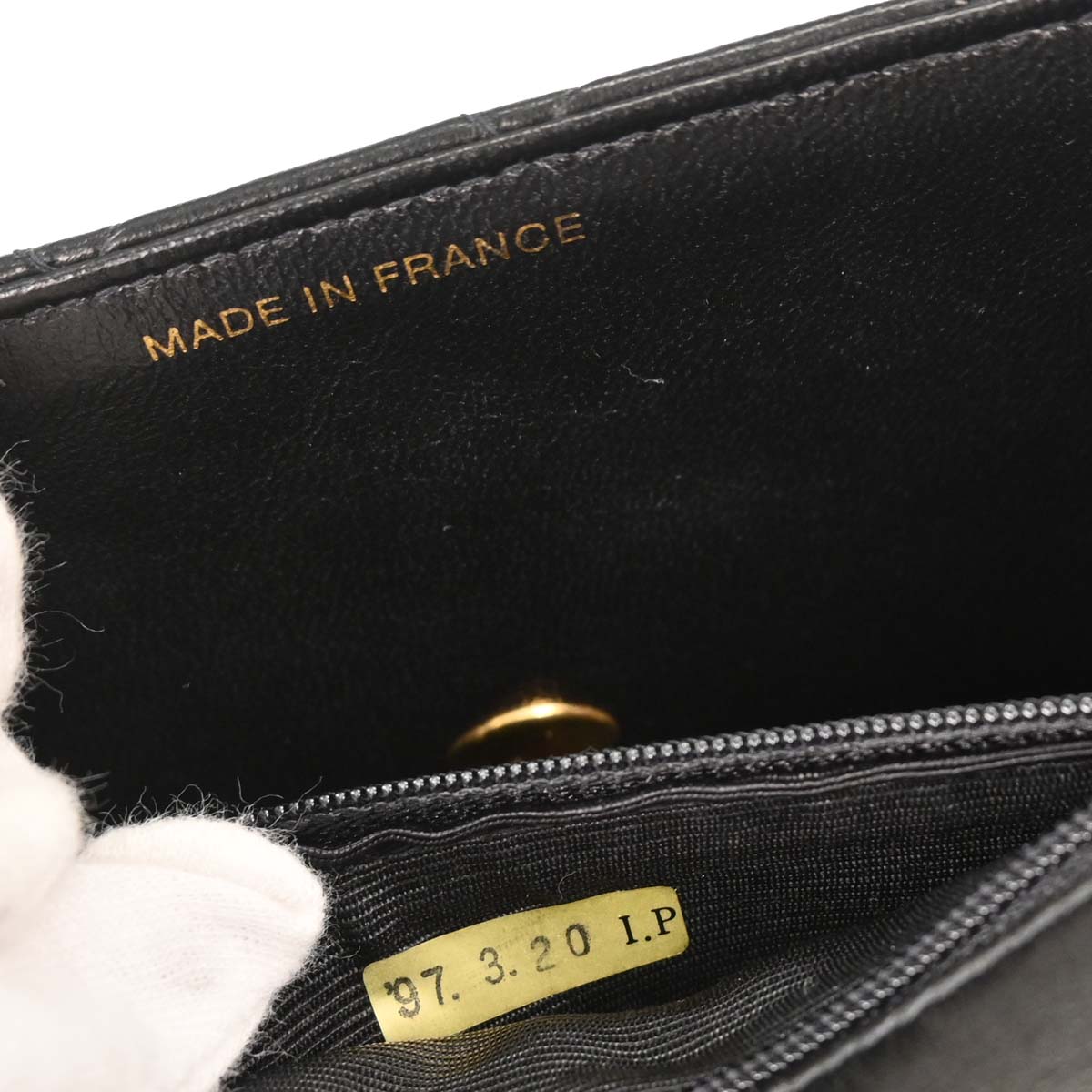 Chanel Black Lambskin Mini Classic Square Flap Shoulder Bag