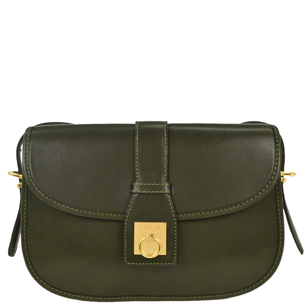 Celine Green Shoulder Bag