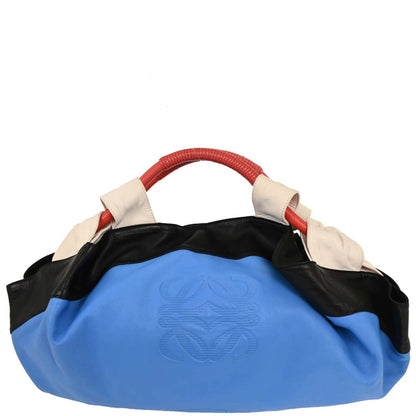 Loewe Blue Black White Red Lambskin Nappa Aire Tote Bag