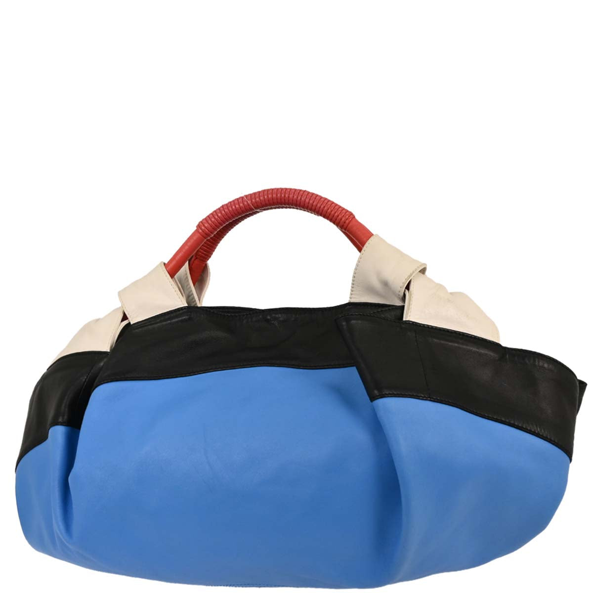 Loewe Blue Black White Red Lambskin Nappa Aire Tote Bag