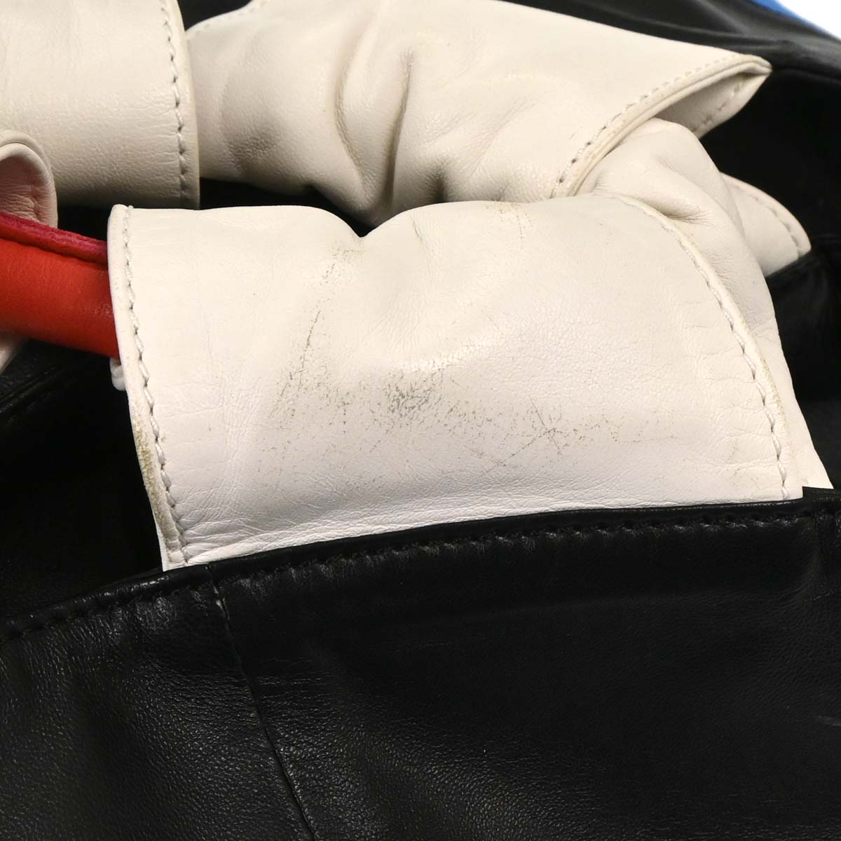 Loewe Blue Black White Red Lambskin Nappa Aire Tote Bag