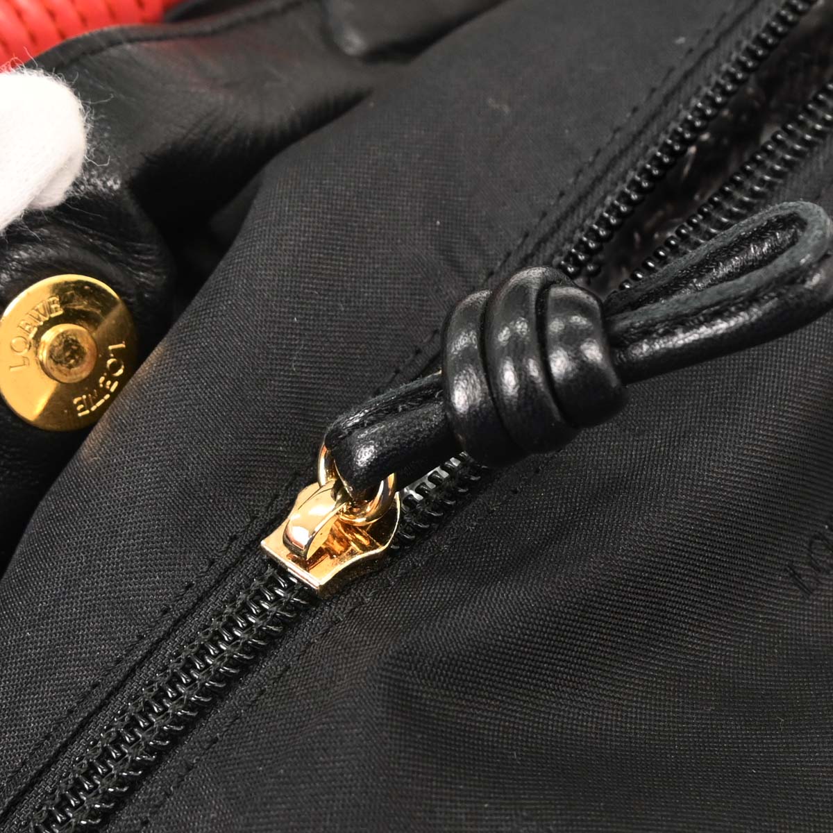 Loewe Blue Black White Red Lambskin Nappa Aire Tote Bag