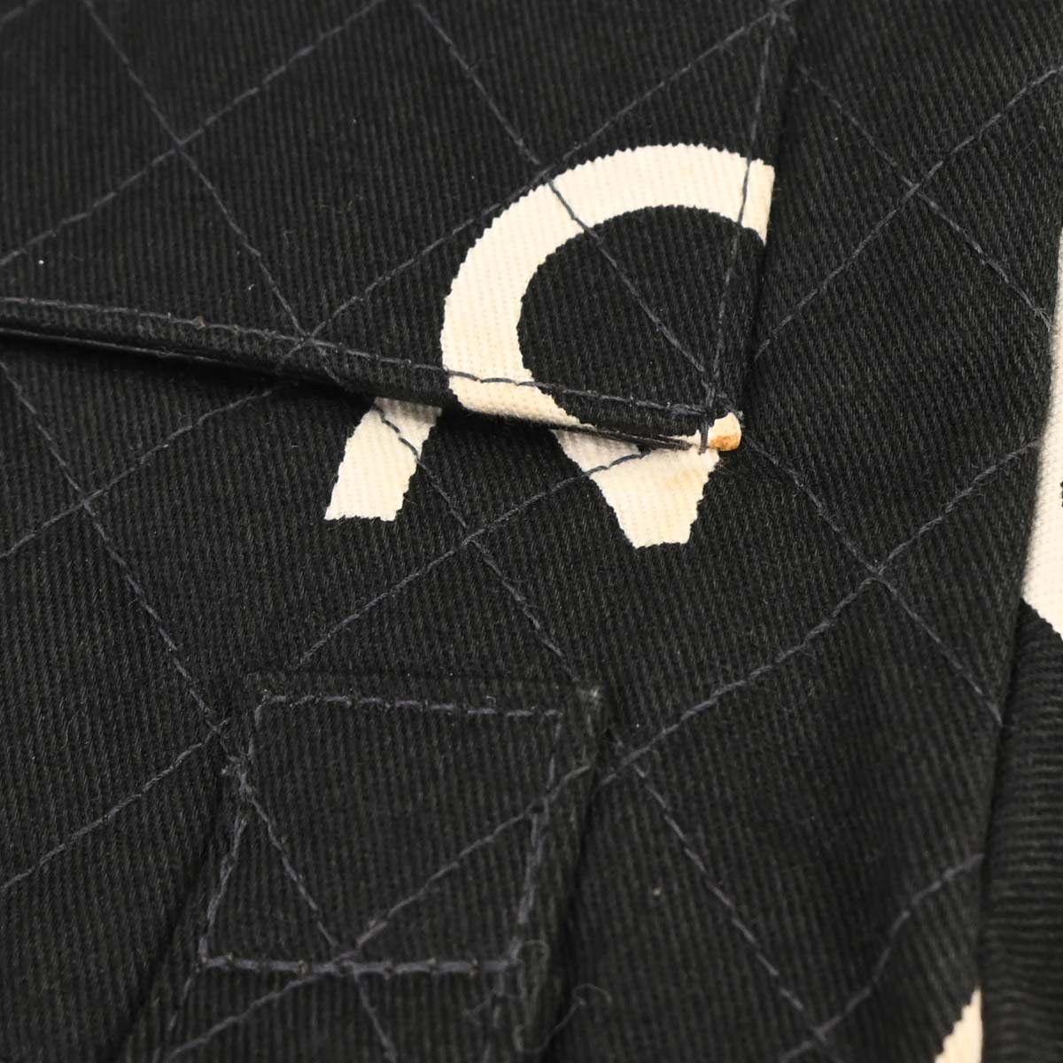 Chanel 1996-1997 Black Canvas Handbag