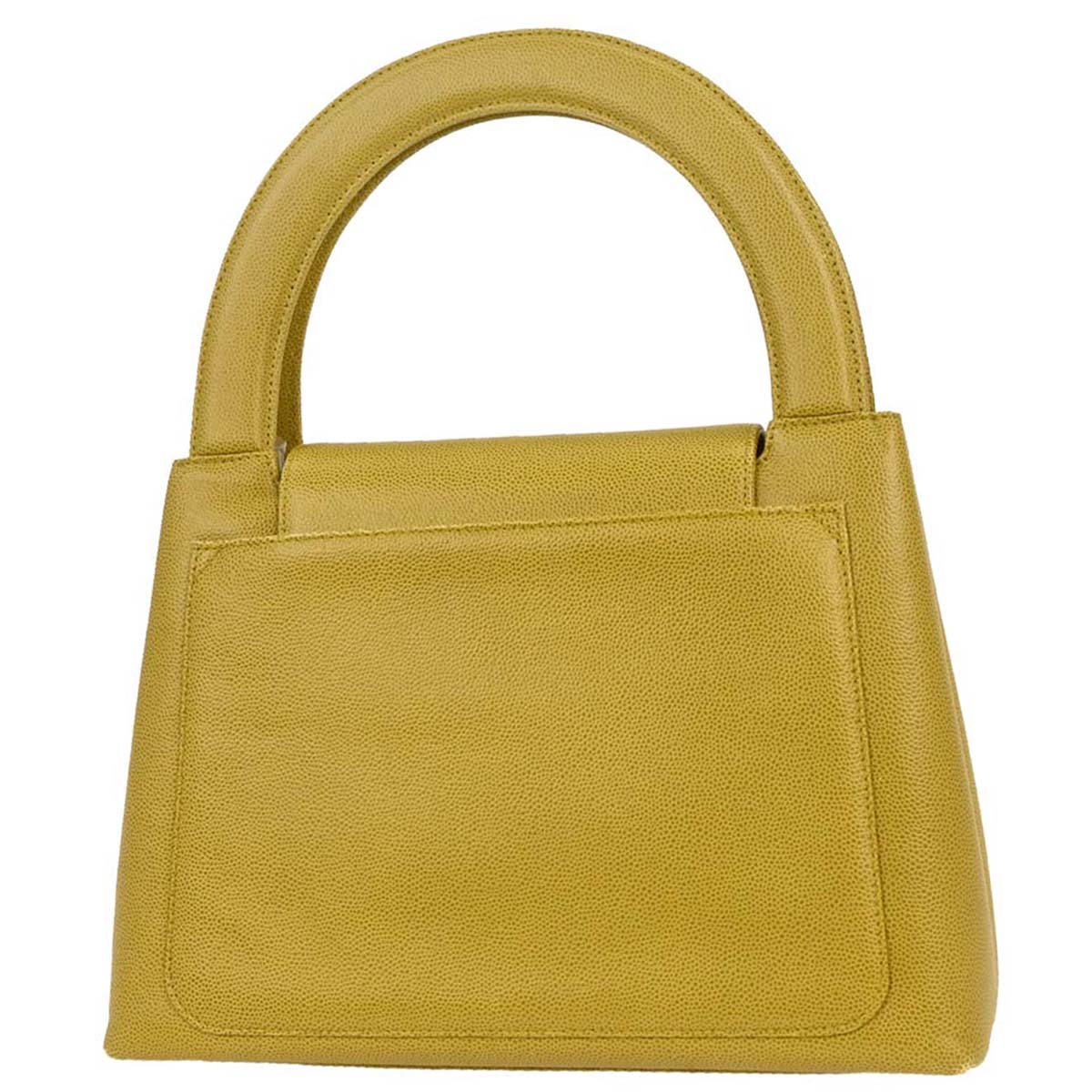 Chanel Yellow Caviar Handbag