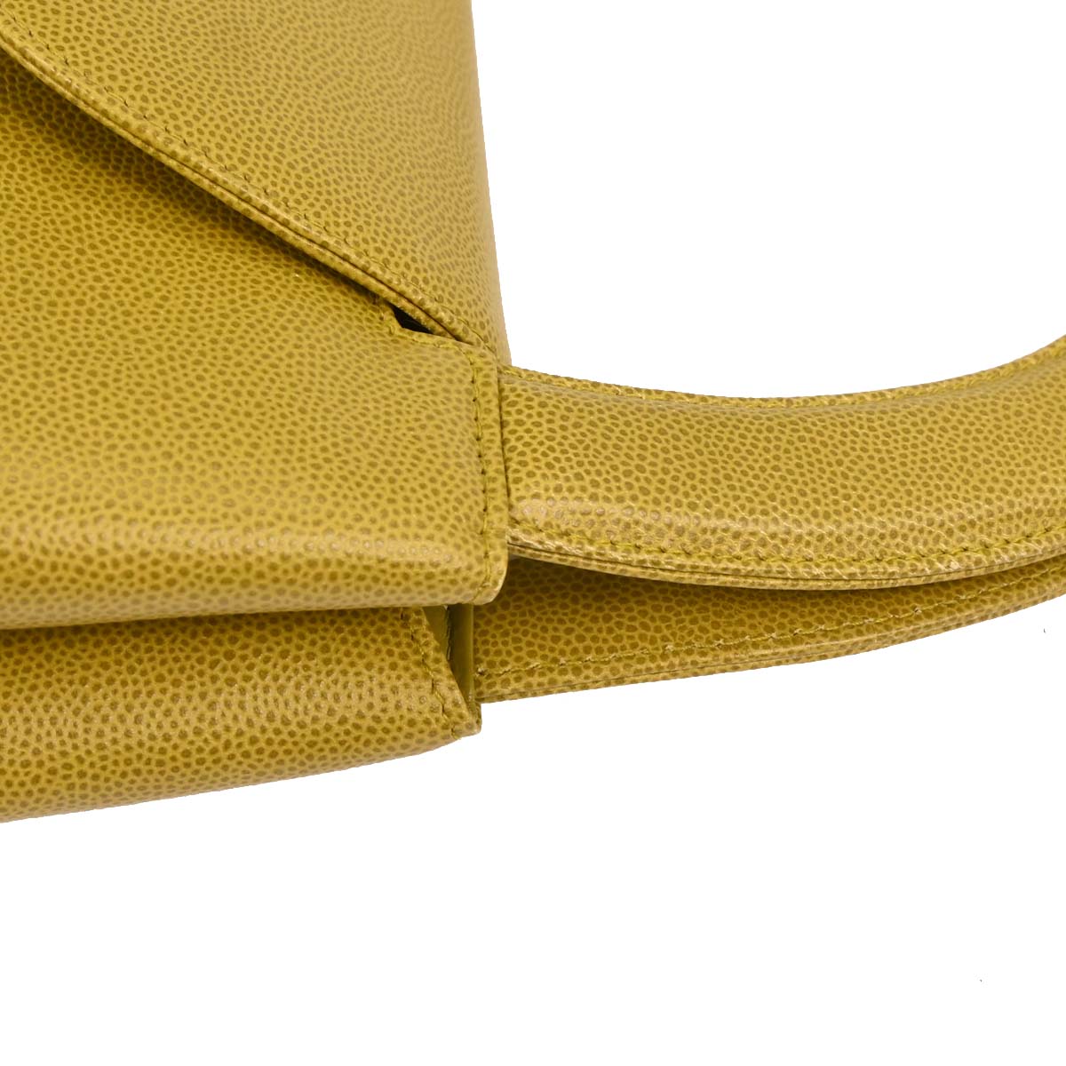 Chanel Yellow Caviar Handbag