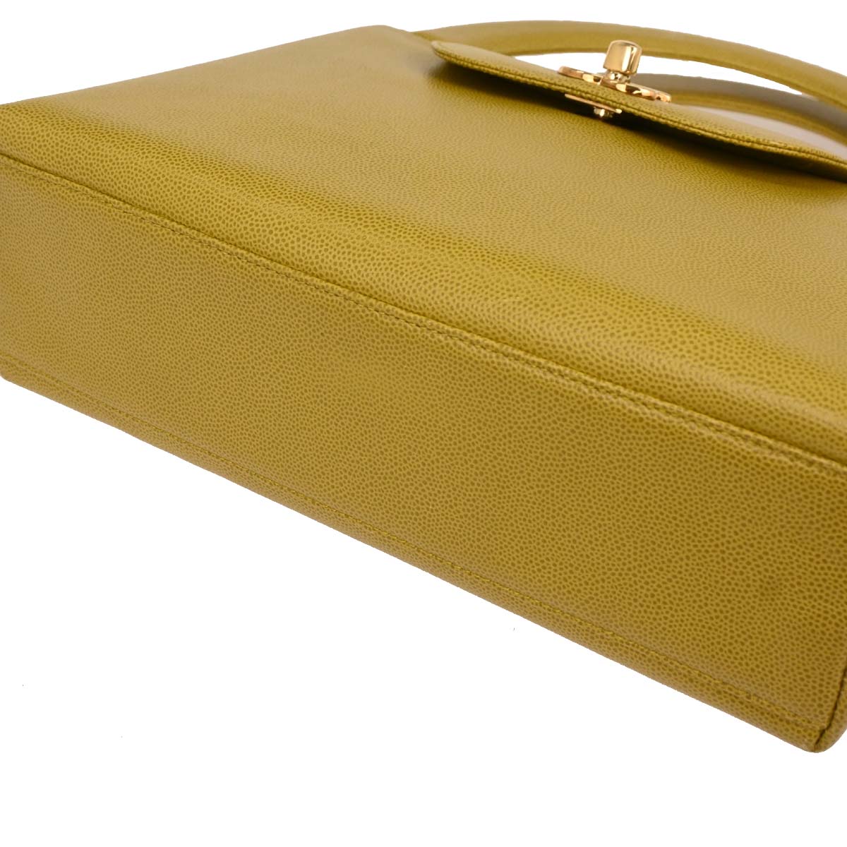 Chanel Yellow Caviar Handbag