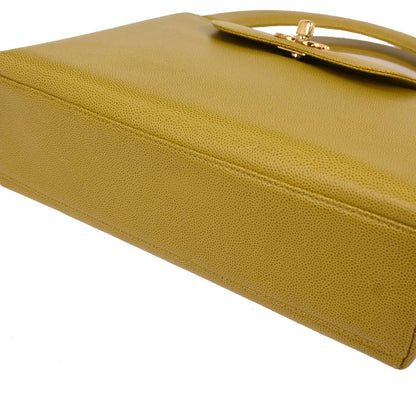 Chanel Yellow Caviar Handbag