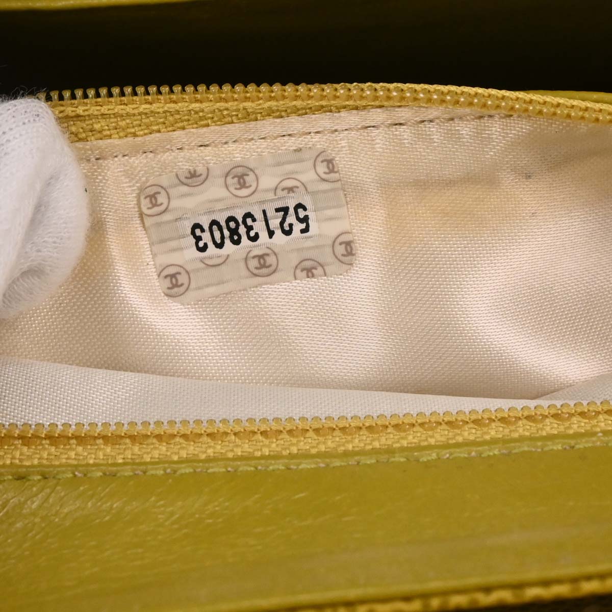 Chanel Yellow Caviar Handbag