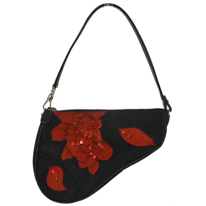 Christian Dior Black Saddle Handbag