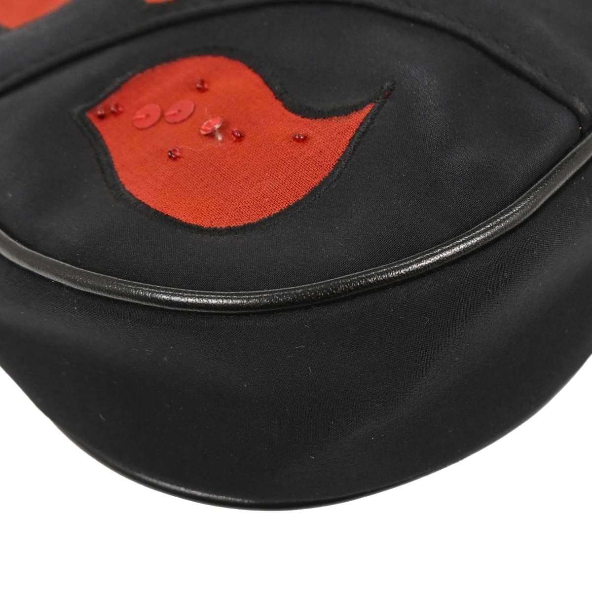 Christian Dior Black Saddle Handbag