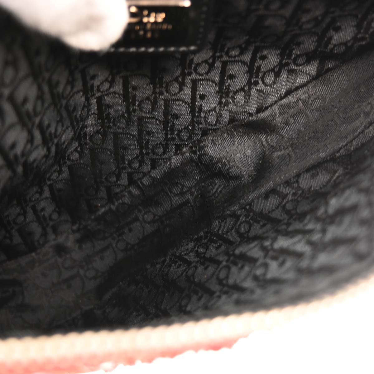 Christian Dior Black Saddle Handbag