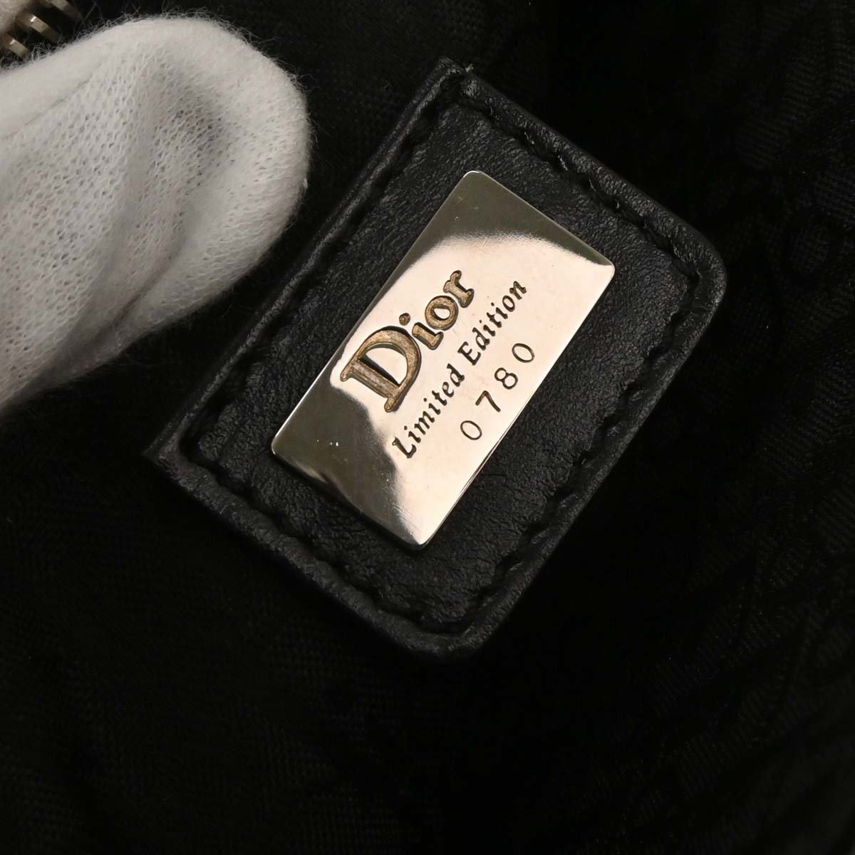 Christian Dior Black Saddle Handbag