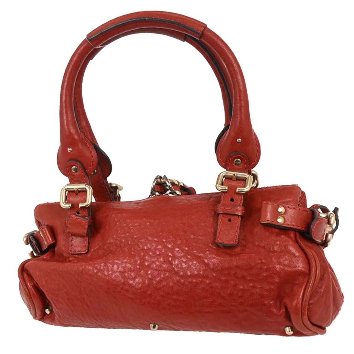 Chloe Red Paddington Handbag