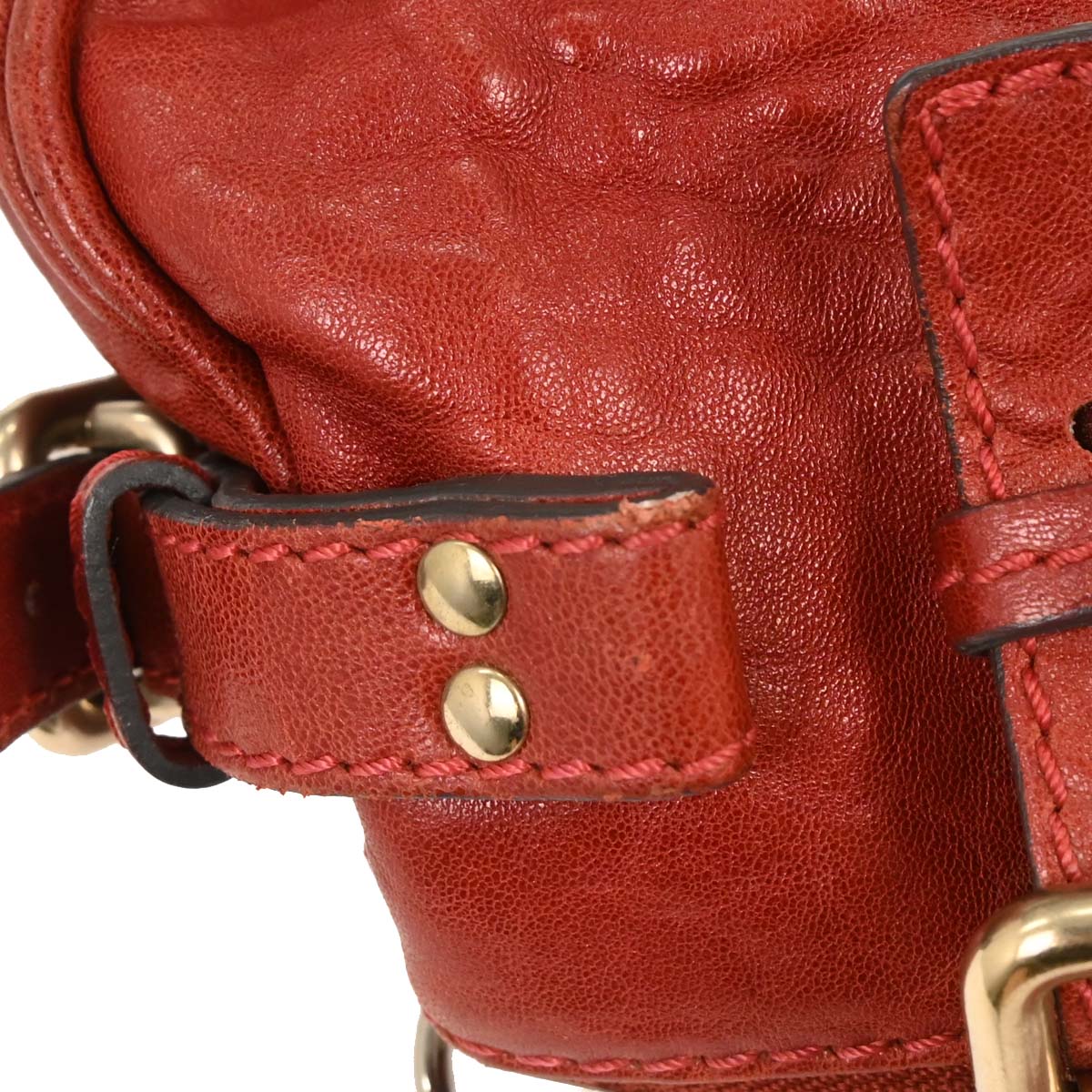 Chloe Red Paddington Handbag