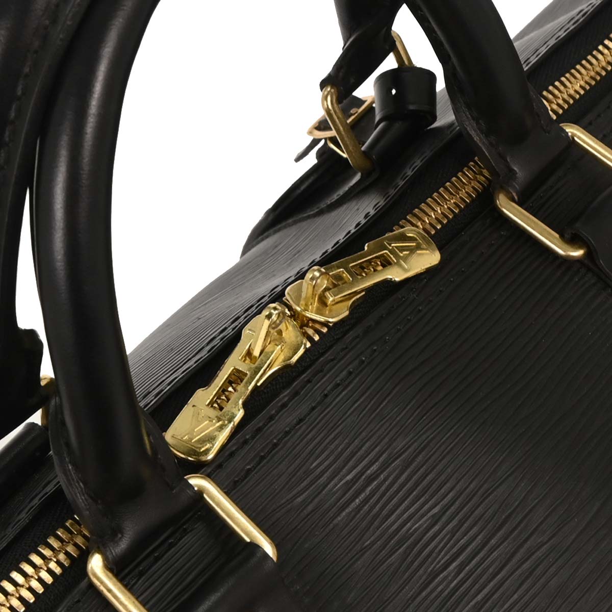 Louis Vuitton Black Epi Keepall 50 Travel Handbag M42962