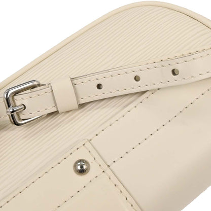 Louis Vuitton White Epi Pochette Montaigne Handbag M5929J
