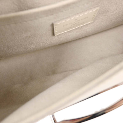 Louis Vuitton White Epi Pochette Montaigne Handbag M5929J
