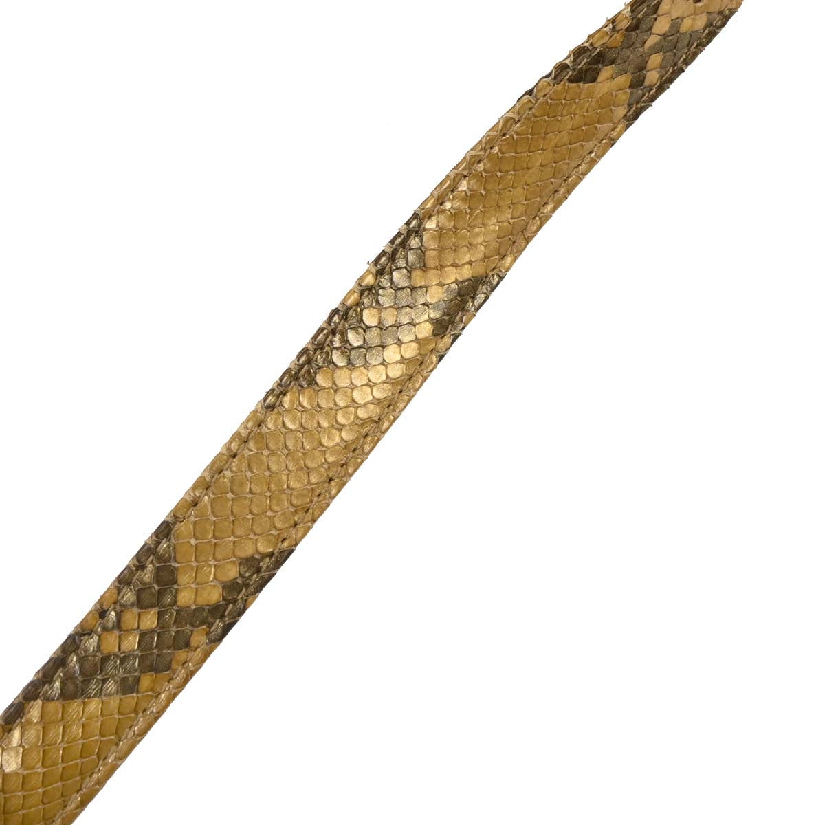 Fendi * Gold Python Mamma Baguette Handbag