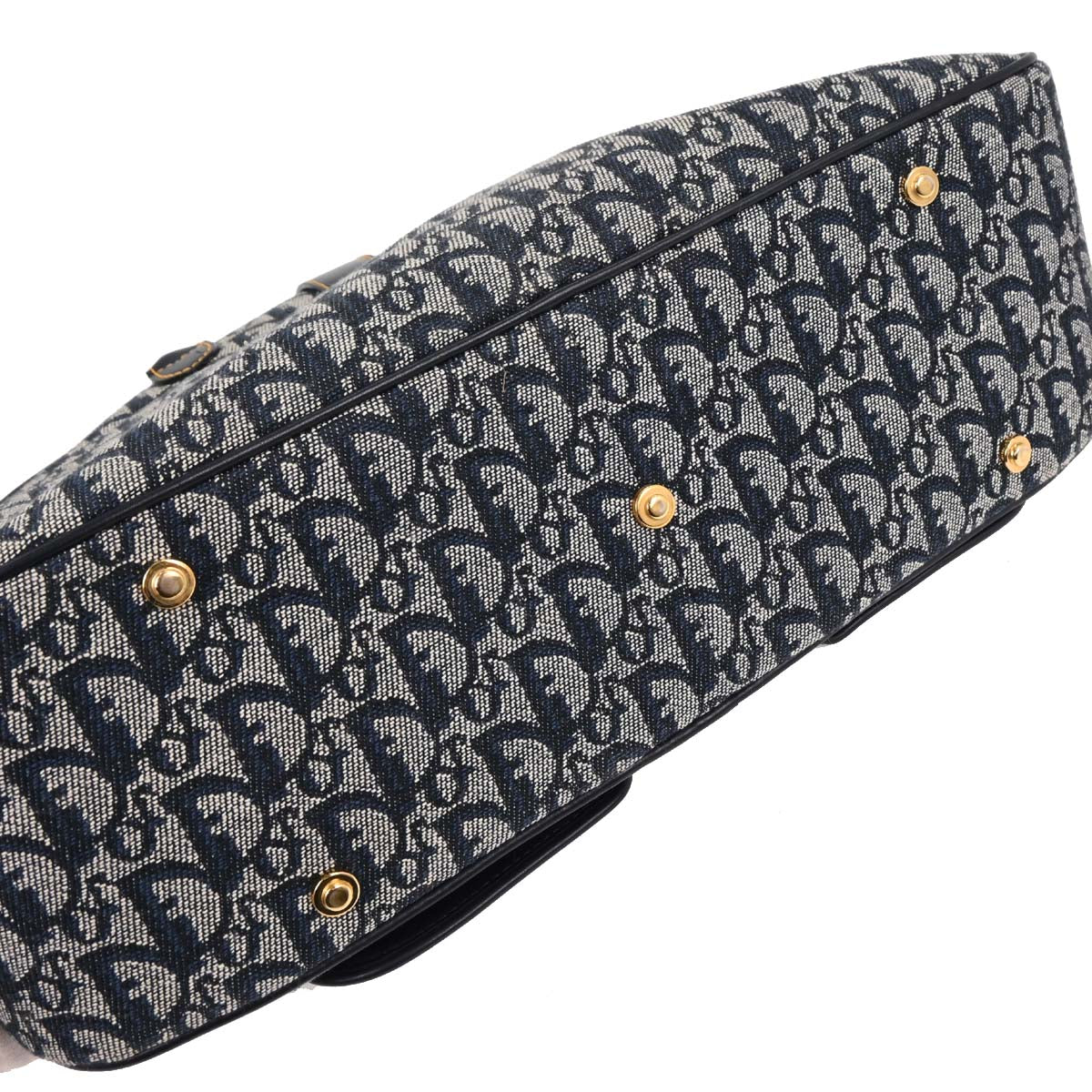 Christian Dior Navy Double Saddle Trotter Handbag