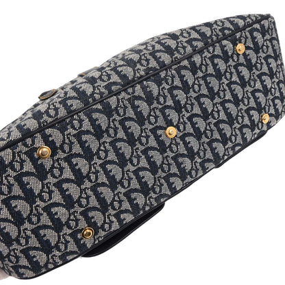 Christian Dior Navy Double Saddle Trotter Handbag