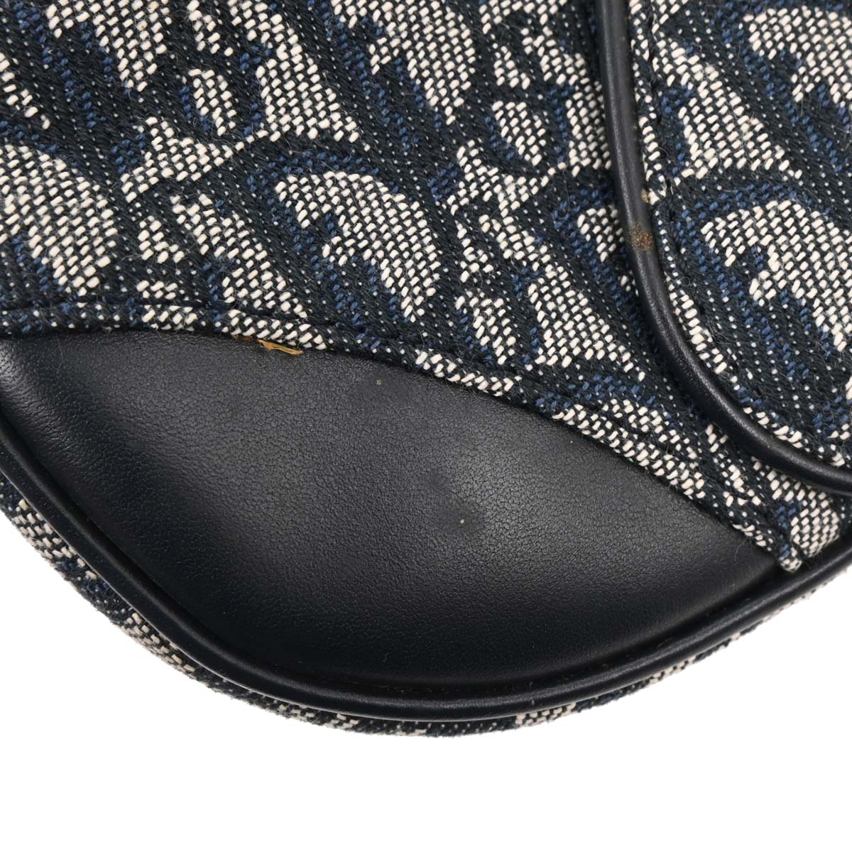 Christian Dior Navy Double Saddle Trotter Handbag