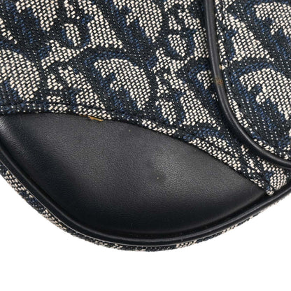 Christian Dior Navy Double Saddle Trotter Handbag